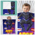 Personalized Baby Blanket – Black Panther Superhero Style | Custom Name & Date | Gift for Baby Boy